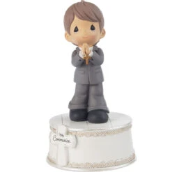 Precious Moments Holy Communion Boy Musical Figurine, 6" -Hallmark Store Precious Moments Communion Boy Musical Figurine 212103 02