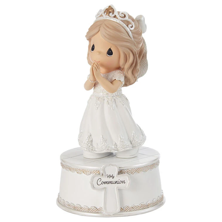 Precious Moments Holy Communion Girl Musical Figurine, 6" 3 Precious Moments Holy Communion Girl Musical Figurine, 6"