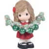 Precious Moments Deck The Halls 2025 Girl Figurine, 4.7"