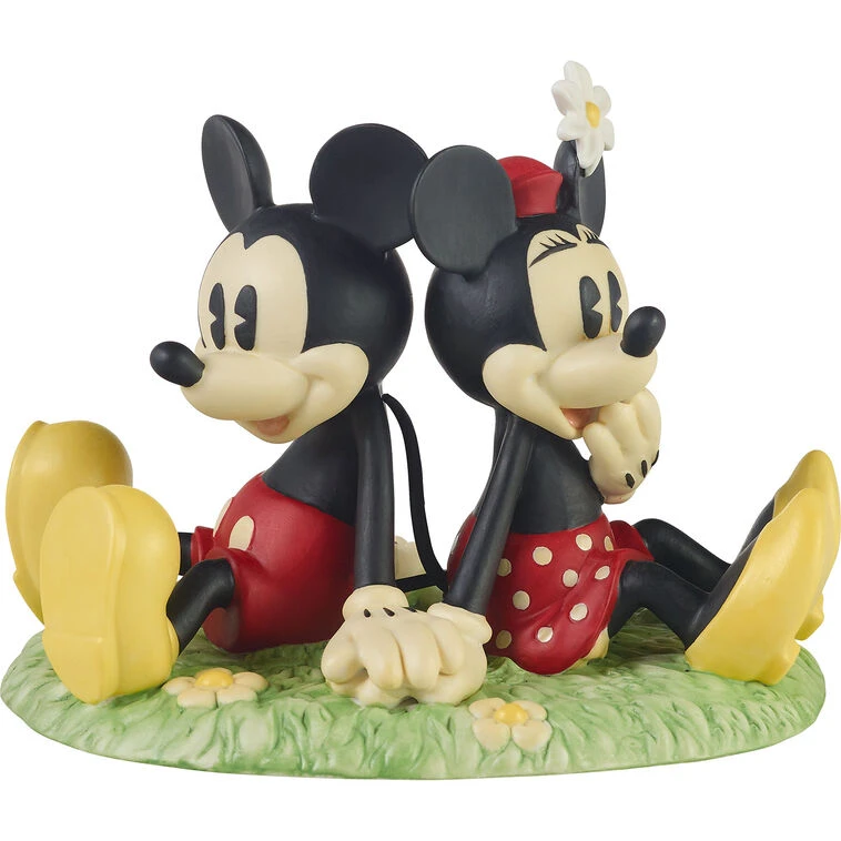 Precious Moments Disney Mickey Mouse And Minnie Mouse Holding Hands Figurine, 3.9" 3 Precious Moments Disney Mickey Mouse And Minnie Mouse Holding Hands Figurine, 3.9"