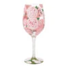 Lolita Pretty As A Peony Handpainted Wine Glass, 15 Oz. -Hallmark Store Pretty as a Peony Handpainted Wine Glass 6015413 01