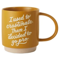 Hallmark Procrastinate Funny Mug, 16 Oz.