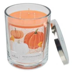 Heirloom Pumpkin Scented 3-Wick Candle, 16 Oz. -Hallmark Store Pumpkin and Brown Butter 3Wick Jar Candle HMPMPKN 03