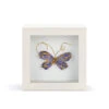Demdaco Beautiful Soul Purple Butterfly Small Shadow Box Wall Decor, 4"