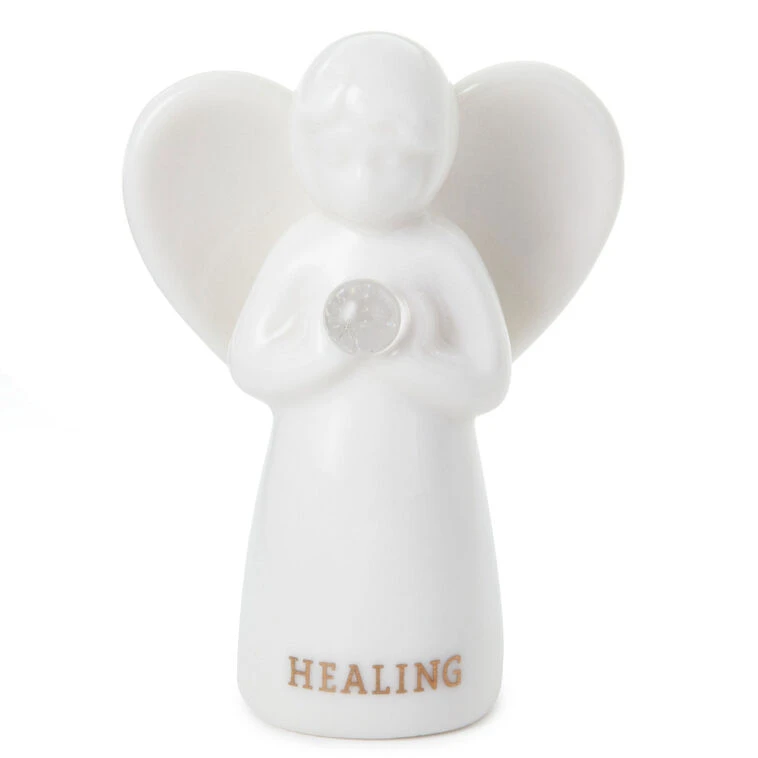 Hallmark Quartz Angel Of Healing Mini Angel Figurine, 2" 3 Hallmark Quartz Angel Of Healing Mini Angel Figurine, 2"