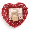 Demdaco Ceramic Heart Basket With Dish Towel Gift Set 1 Demdaco Ceramic Heart Basket With Dish Towel Gift Set -Hallmark Store Red Heart Basket With Dish Towel Gift Set 2020250940 01