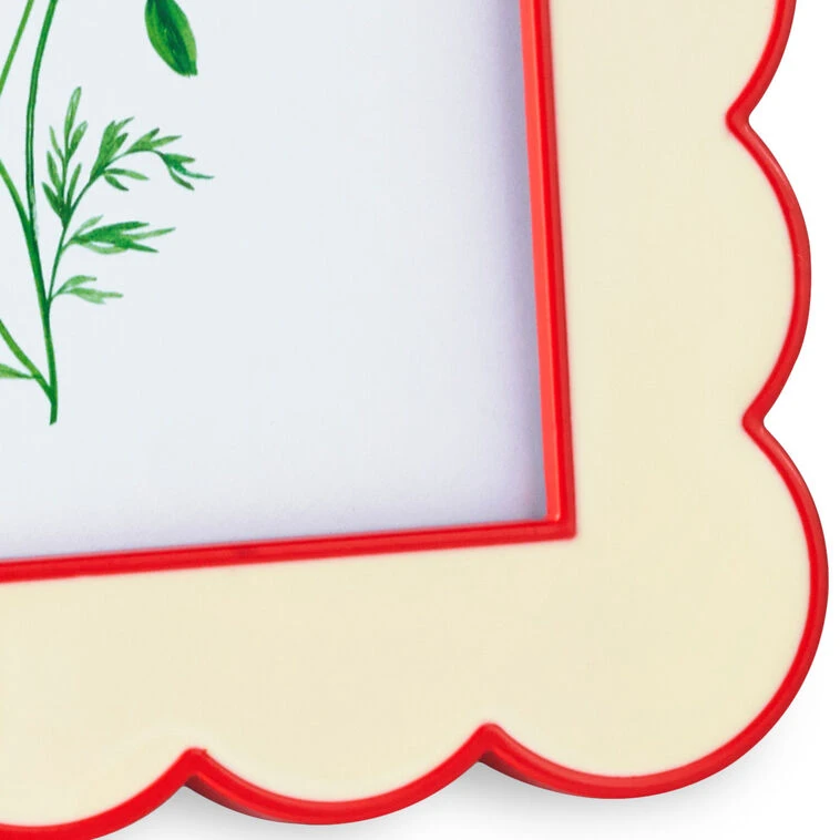 Hallmark Red And Cream Scalloped Square Picture Frame, 4x4 6 Hallmark Red And Cream Scalloped Square Picture Frame, 4x4 - Image 4