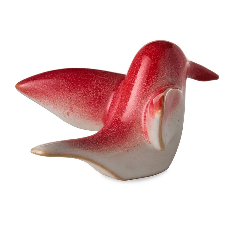 Hallmark Sculpted Red And Orange Hummingbird Figurine, 1.85" 4 Hallmark Sculpted Red And Orange Hummingbird Figurine, 1.85" - Image 2
