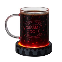 Hallmark Disney Mickey Mouse Light-Up Mug With Base, 13 Oz. -Hallmark Store Red and White Mickey Mouse LightUp Mug 1DYG2136 02