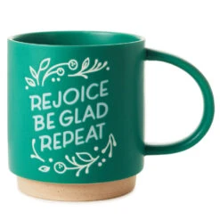 Hallmark Rejoice Be Glad Repeat Mug, 16 Oz.