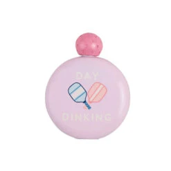 Mud Pie Day Dinking Pink Pickleball Flask
