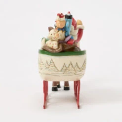 Enesco Jim Shore Rudolph Pulling Santa In Sleigh Figurine, 5" 11 Enesco Jim Shore Rudolph Pulling Santa In Sleigh Figurine, 5" -Hallmark Store Rudolph the RedNosed Reindeer and Santa Figurine 6017194 05