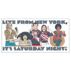 Hallmark SNL Live From New York Collectible Drinking Glass, 13.5 Oz. -Hallmark Store SNL Roseanne Roseannadanna Cowbell Collector Glass 1WOW1042 02