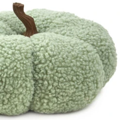 Hallmark Sage Green Plush Fabric Pumpkin Fall Decoration 9 Hallmark Sage Green Plush Fabric Pumpkin Fall Decoration -Hallmark Store Sage Green Plush Fabric Pumpkin Fall Decoration 1FAL1904 04