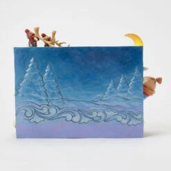 Enesco Jim Shore Heartwood Creek Santa Sleigh Musical Figurine With Light, 11.4" 10 Enesco Jim Shore Heartwood Creek Santa Sleigh Musical Figurine With Light, 11.4" -Hallmark Store Santa Sleigh With LightUp Moon Musical Figurine 6017012 03