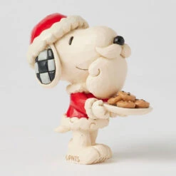 Enesco Jim Shore Peanuts Snoopy Santa With Cookie Plate Mini Figurine, 3.3" -Hallmark Store Santa Snoopy With Cookie Plate Mini Figurine 6017240 04