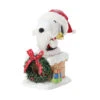 Enesco Peanuts Santa Snoopy In Chimney Figurine, 8" -Hallmark Store Santa Snoopy in Chimney Figurine 6016487 01
