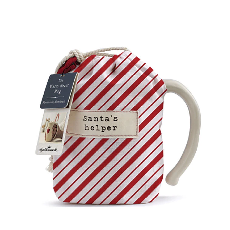 Demdaco Santa's Helper Red Heart Holiday Mug, 16 Oz. 4 Demdaco Santa's Helper Red Heart Holiday Mug, 16 Oz. - Image 2
