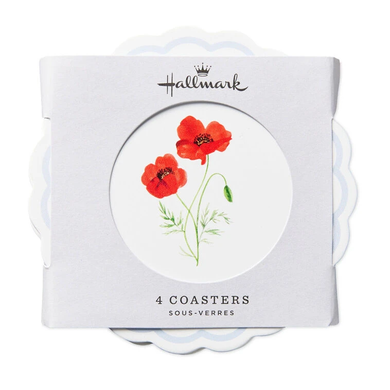 Hallmark Floral Scalloped Coasters, Set Of 4 7 Hallmark Floral Scalloped Coasters, Set Of 4 - Image 5