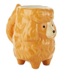 Hallmark Sculpted Dog Mug, 18 Oz. -Hallmark Store Sculpted Blonde Poodle Mug 1ART1008 02