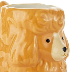 Hallmark Sculpted Dog Mug, 18 Oz. -Hallmark Store Sculpted Blonde Poodle Mug 1ART1008 03