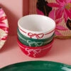 Hallmark Lacey Chabert Collection Holiday Bow Ceramic Bowls, Set Of 3 2 Hallmark Lacey Chabert Collection Holiday Bow Ceramic Bowls, Set Of 3 -Hallmark Store Set of 3 Small Serving Bowls With Bow Designs 1XKT8021 02