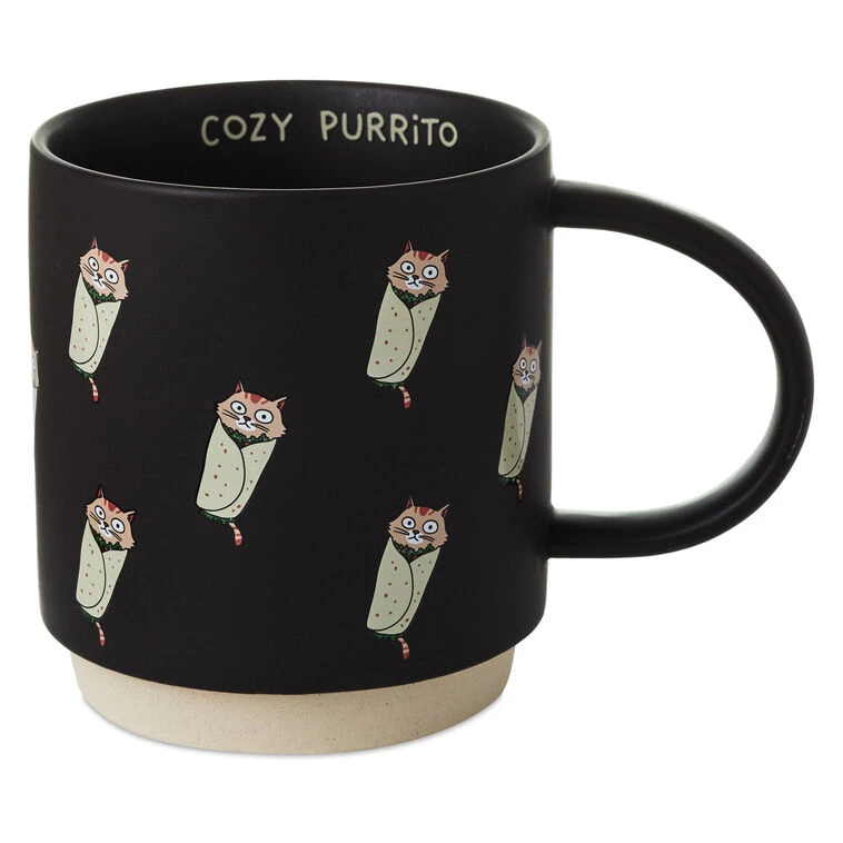 Hallmark Cat Burrito Funny Mug, 16 Oz. 3 Hallmark Cat Burrito Funny Mug, 16 Oz.
