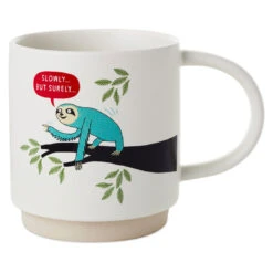 Hallmark Sloth Slowly But Surely Funny Mug, 16 Oz.