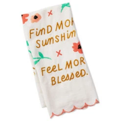 Hallmark Smell More Flowers Tea Towel
