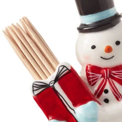 Hallmark Smiling Snowman Toothpick Holder -Hallmark Store Smiling Snowman Toothpick Holder 1XKT5509 04
