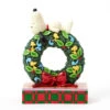 Enesco Jim Shore Peanuts Snoopy Sleeping On Light-Up Wreath Figurine, 7.13" 2 Enesco Jim Shore Peanuts Snoopy Sleeping On Light-Up Wreath Figurine, 7.13" -Hallmark Store Snoopy Atop LightUp Wreath Figurine 6017242 01