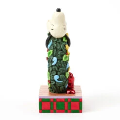 Enesco Jim Shore Peanuts Snoopy Sleeping On Light-Up Wreath Figurine, 7.13" 15 Enesco Jim Shore Peanuts Snoopy Sleeping On Light-Up Wreath Figurine, 7.13" -Hallmark Store Snoopy Atop LightUp Wreath Figurine 6017242 07