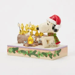 Enesco Jim Shore Peanuts Snoopy And Friends Light-Up Campfire Figurine, 5" -Hallmark Store Snoopy and Friends Roasting Marshmallows Figurine 6017235 05