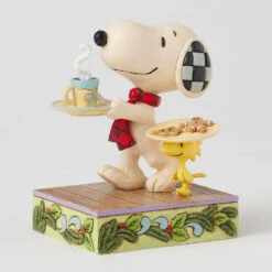 Enesco Jim Shore Peanuts Snoopy And Woodstock Cookies For Santa Figurine, 5" 9 Enesco Jim Shore Peanuts Snoopy And Woodstock Cookies For Santa Figurine, 5" -Hallmark Store Snoopy and Woodstock Cookies and Cocoa for Santa 6017233 03