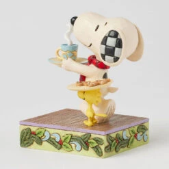 Enesco Jim Shore Peanuts Snoopy And Woodstock Cookies For Santa Figurine, 5" 10 Enesco Jim Shore Peanuts Snoopy And Woodstock Cookies For Santa Figurine, 5" -Hallmark Store Snoopy and Woodstock Cookies and Cocoa for Santa 6017233 04
