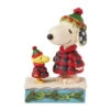 Enesco Jim Shore Peanuts Snoopy And Woodstock In Puffer Coats Figurine, 5.5" 1 Enesco Jim Shore Peanuts Snoopy And Woodstock In Puffer Coats Figurine, 5.5" -Hallmark Store Snoopy and Woodstock in Plaid Puffer Coats Figurine 6017234 01