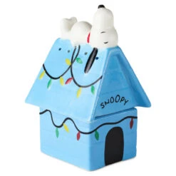Hallmark Peanuts® Snoopy On Holiday Doghouse Salt And Pepper Shakers, Set Of 2