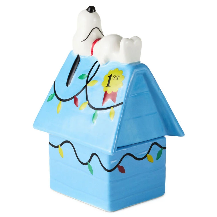 Hallmark Peanuts® Snoopy On Holiday Doghouse Salt And Pepper Shakers, Set Of 2 4 Hallmark Peanuts® Snoopy On Holiday Doghouse Salt And Pepper Shakers, Set Of 2 - Image 2