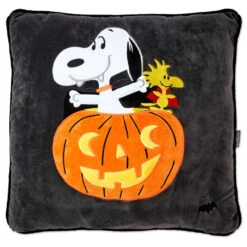 Hallmark Peanuts® Snoopy The Vampire Beagle Light-Up Pillow, 17x17