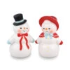 Hallmark Sculpted Snow People Salt And Pepper Shakers, Set Of 2 1 Hallmark Sculpted Snow People Salt And Pepper Shakers, Set Of 2 -Hallmark Store Snowman and Snow Woman Salt and Pepper Shaker Set 1XKT6036 01