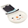 Hallmark Snowman In Top Hat Divided Serving Platter, 14" L 2 Hallmark Snowman In Top Hat Divided Serving Platter, 14" L -Hallmark Store Snowman and Top Hat Divided Serving Tray 1XKT6041 01