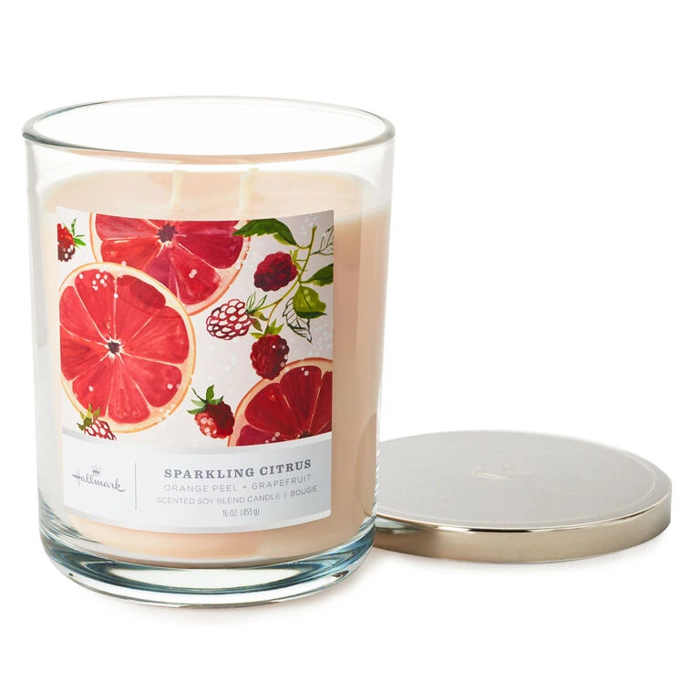 Hallmark Sparkling Citrus 3-Wick Jar Candle, 16 Oz. 5 Hallmark Sparkling Citrus 3-Wick Jar Candle, 16 Oz. - Image 3