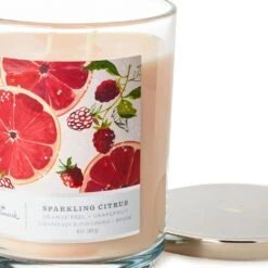 Hallmark Sparkling Citrus 3-Wick Jar Candle, 16 Oz. 10 Hallmark Sparkling Citrus 3-Wick Jar Candle, 16 Oz. -Hallmark Store Sparkling Citrus 3Wick Jar Candle 16 oz. 1BGC1082 04