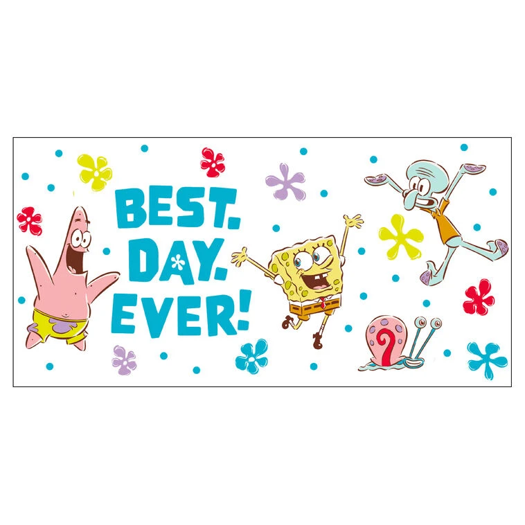 Hallmark Nickelodeon SpongeBob SquarePants Collectible Drinking Glass, 13.5 Oz. 4 Hallmark Nickelodeon SpongeBob SquarePants Collectible Drinking Glass, 13.5 Oz. - Image 2