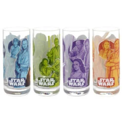 Hallmark Star Wars™ Jedi™ Drinking Glasses, Set Of 4 -Hallmark Store Star Wars Jedi Drinking Glasses Set 1SHP2181 03