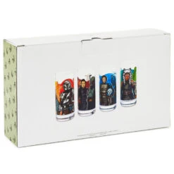 Hallmark Star Wars: The Mandalorian™ Drinking Glasses, Set Of 4 -Hallmark Store Star Wars The Mandalorian Drinking Glasses Set 1SHP2175 04