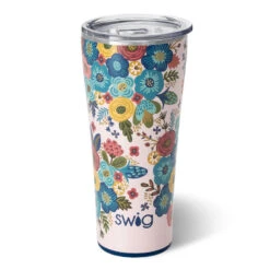 Swig Bella Rosa Stainless Steel Tumbler, 32 Oz.
