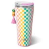 Swig Check Mate Stainless Steel Tumbler, 32 Oz. -Hallmark Store Swig Checkered Insulated Cup S102C32CK 01