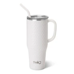 Swig Golf Ball Stainless Steel Mega Travel Mug, 40 Oz.