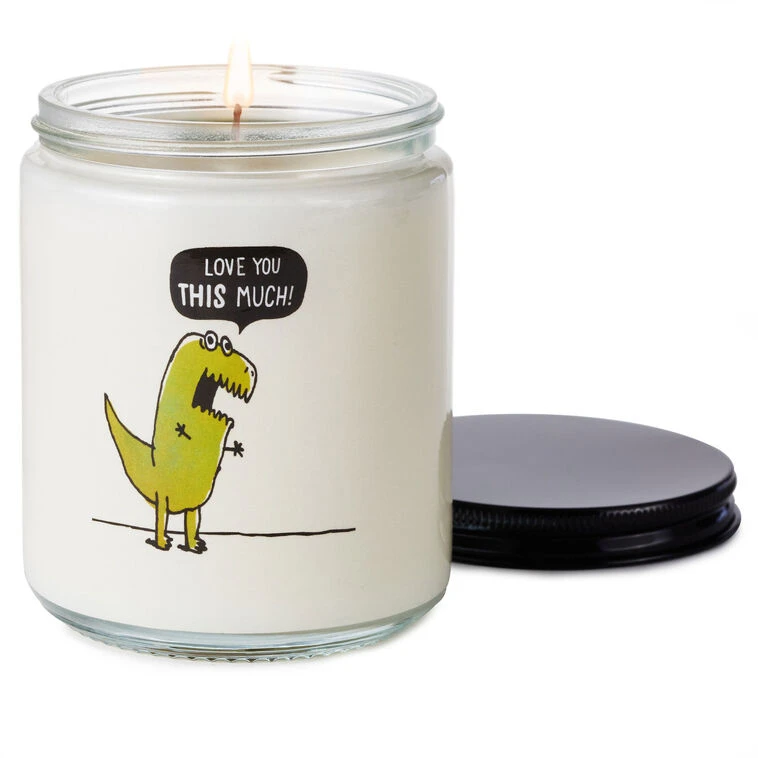 Hallmark T-Rex Love You This Much Scented Single-Wick Jar Candle, 7 Oz. 4 Hallmark T-Rex Love You This Much Scented Single-Wick Jar Candle, 7 Oz. - Image 2